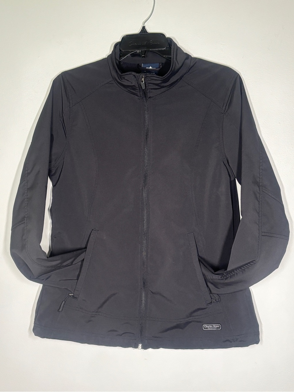 Charles River Apparel Women’s Black Zip-Front Softshell Jacket